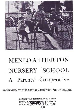 Front page of school brochure from 1968